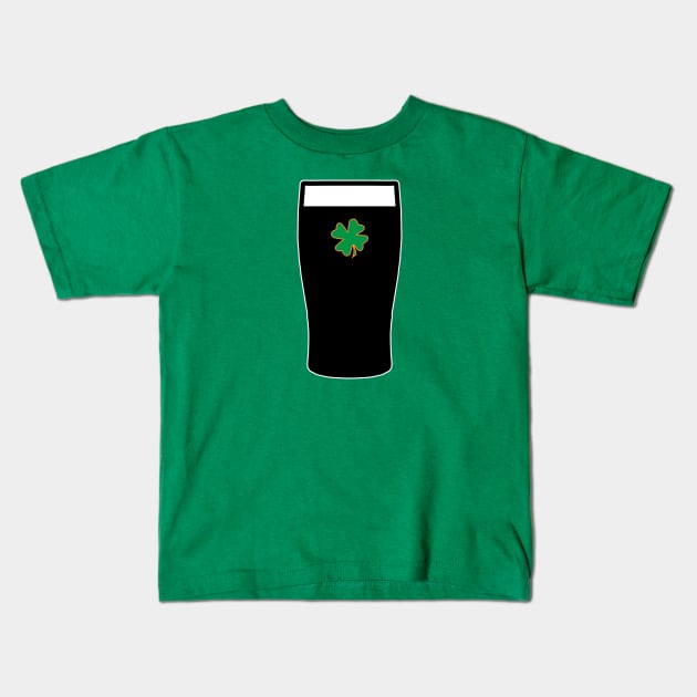 st patricks day shamrock stout Kids T-Shirt by McNutt